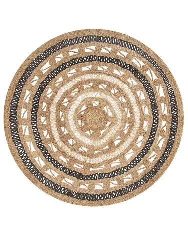 Teppe GOYNE Beige ø 140 cm Jute v:9515774 Teppe GOYNE Beige ø 140 cm Jute v:9515774