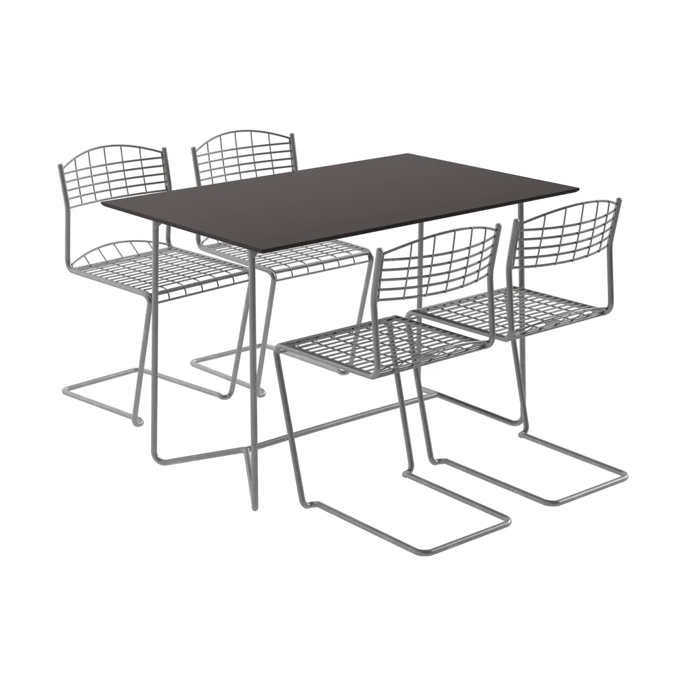 High tech bord 110 cm + 4 High tech stol v:6777095