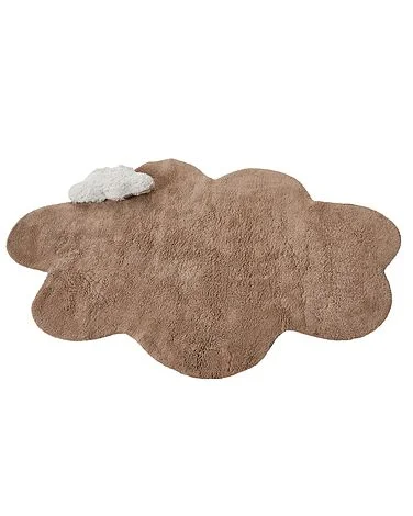 Barneteppe HODKA Lysebrun 80 x 120 cm Bomull med pute v:1443121