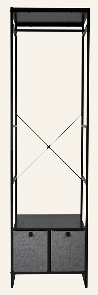 Klesstativ svart – 60×46,5×215 cm v:3290420 Klesstativ svart – 60×46,5×215 cm v:3290420