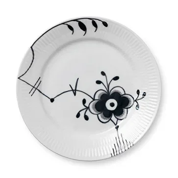 Black Fluted Mega tallerken 6 v:5280863