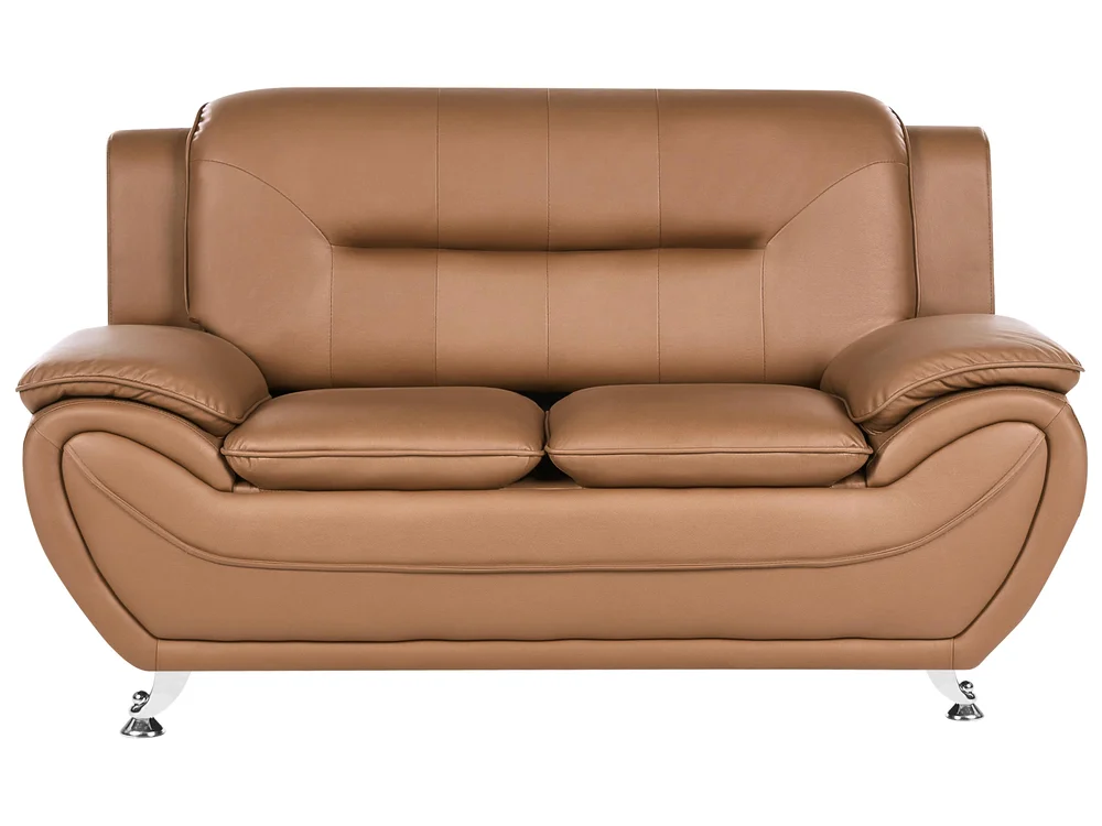 Sofa 2-seters LEIRA Kunstskinn Gullbrun v:6604666 Sofa 2-seters LEIRA Kunstskinn Gullbrun v:6604666