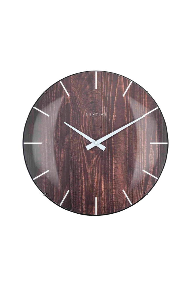 Veggklokke Edge Wood Dome, diameter 35 cm – Brun – Dekor | m v:6914452 Veggklokke Edge Wood Dome, diameter 35 cm – Brun – Dekor | m v:6914452