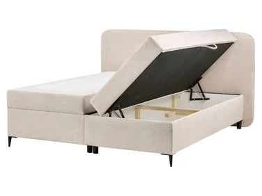 Kontinentalseng med oppbevaring REGENT Lys beige 160 x 200 cm v:2042545 Kontinentalseng med oppbevaring REGENT Lys beige 160 x 200 cm v:2042545