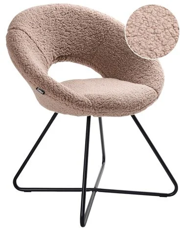 Spisestol RACHEL Bouclé Gråbrun v:8151054 Spisestol RACHEL Bouclé Gråbrun v:8151054