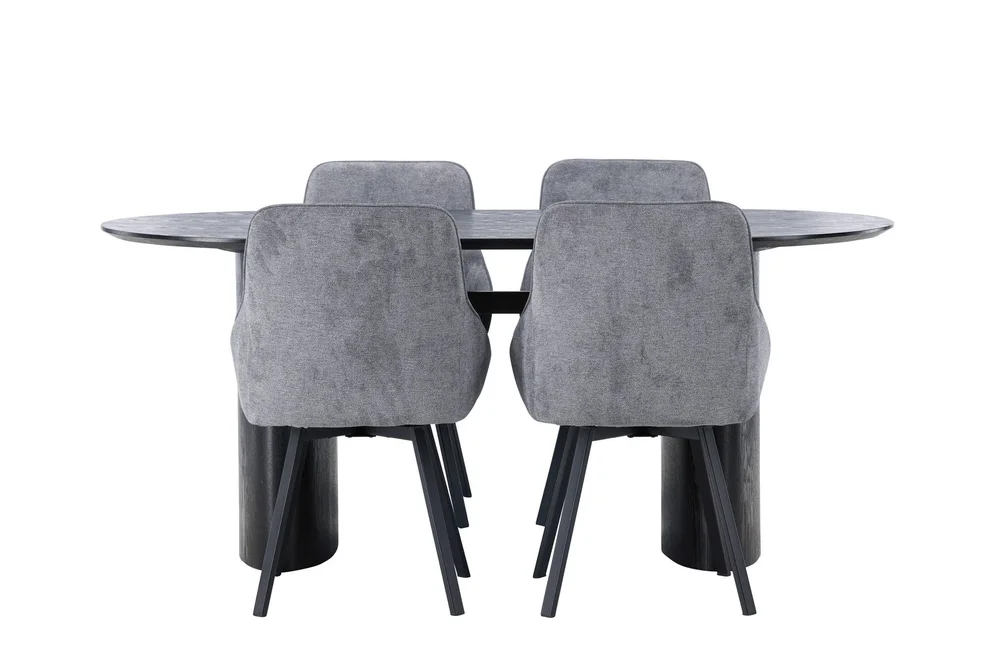 Isolde Spisegruppe 180 cm Oval med 4 Rosie Stoler v:3072431