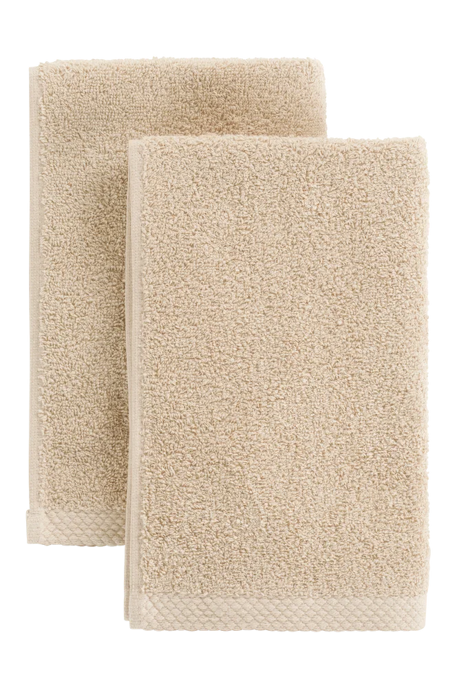 DARCY håndkle 2-pakning 30×50 cm – Beige – Tekstiler | m v:6743487 DARCY håndkle 2-pakning 30×50 cm – Beige – Tekstiler | m v:6743487