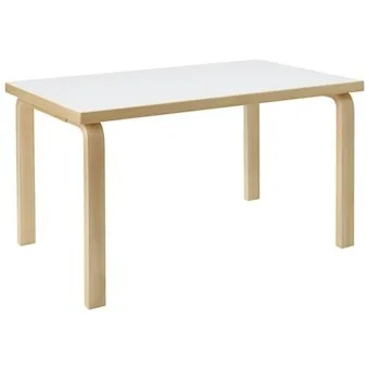 Aalto 80B Barnebord Rektangulær 60×100 cm, Hvit Laminat v:8795038 Aalto 80B Barnebord Rektangulær 60×100 cm, Hvit Laminat v:8795038