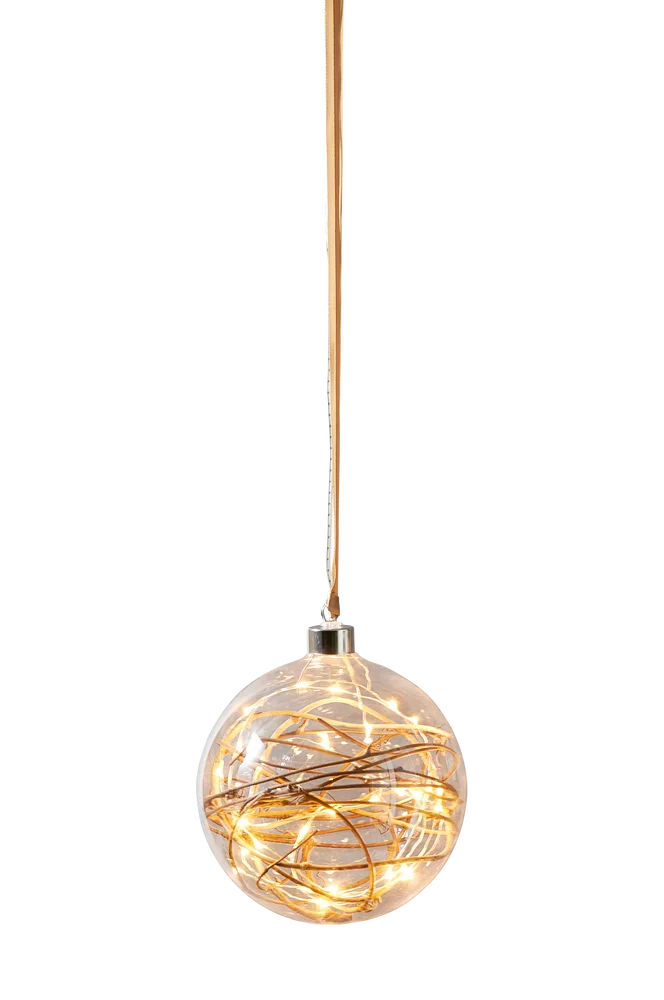 Glasskule Glow – Transparent – Belysning | m v:6054102