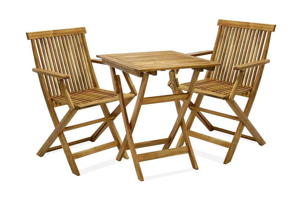 Cafesett FINLAY bord og 2 stoler 60x60xH72cm v:5190660 Cafesett FINLAY bord og 2 stoler 60x60xH72cm v:5190660