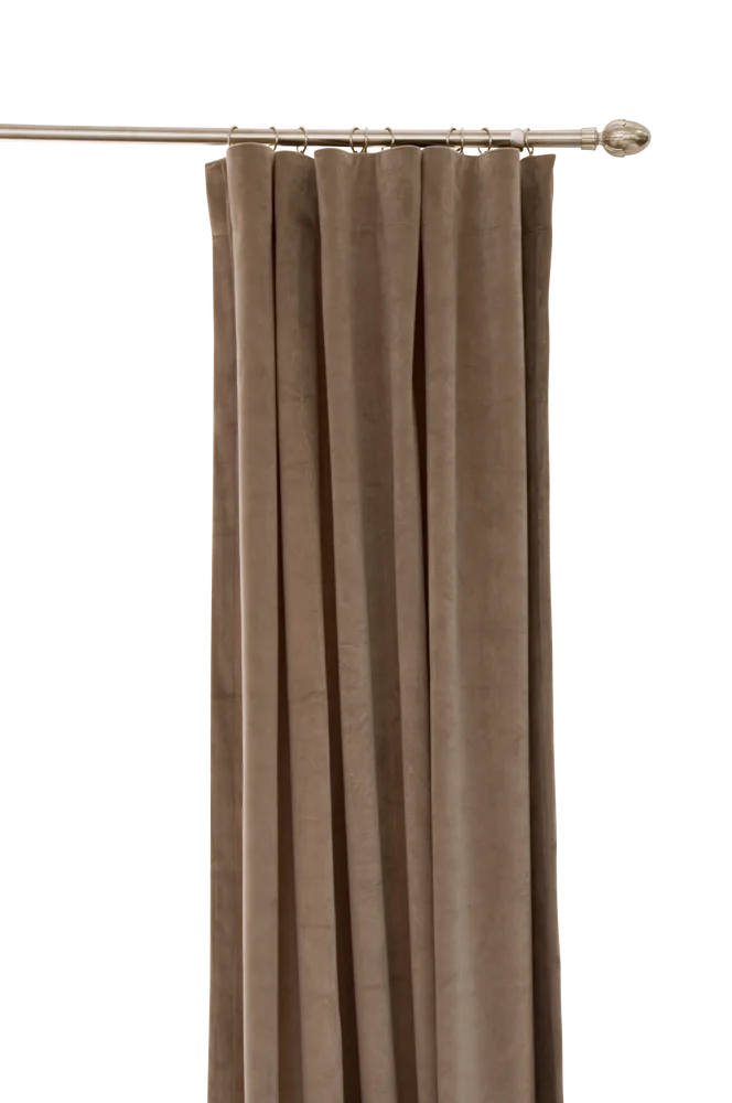 Flott gardinlengde i fløyel – Beige – Tekstiler | m v:641833 Flott gardinlengde i fløyel – Beige – Tekstiler | m v:641833