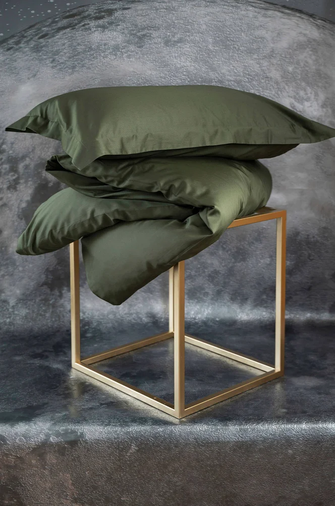 Sengesett Solid - Grønn - Tekstiler | m v:7177205