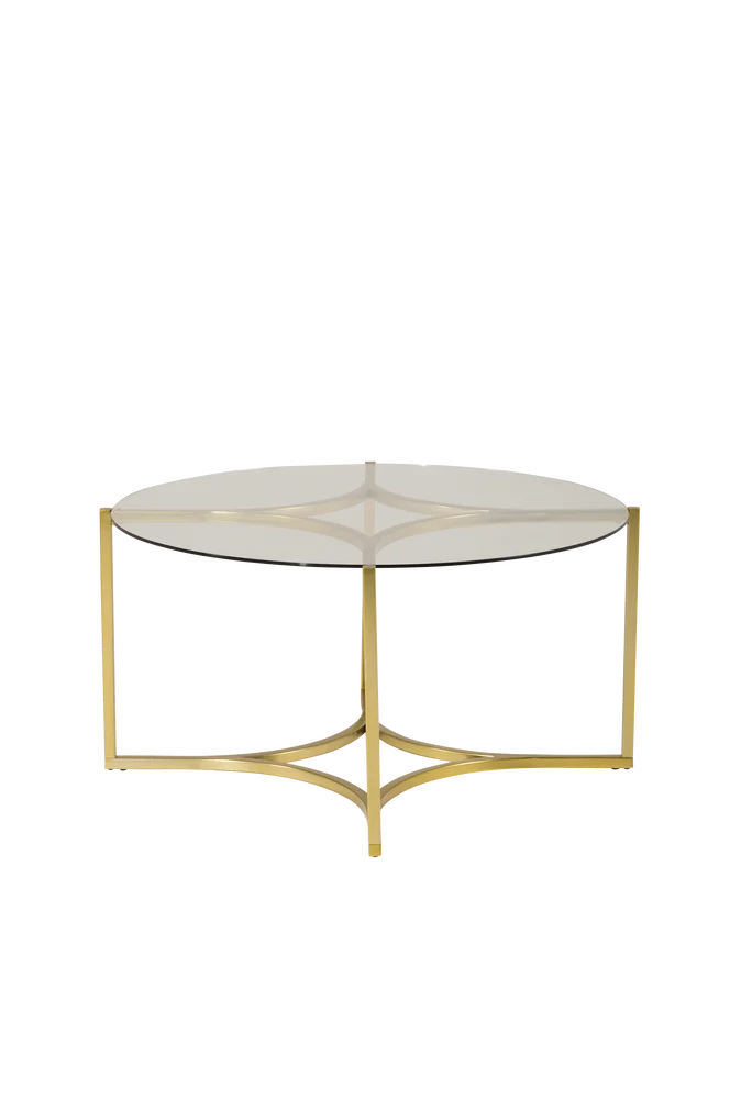 Sofabord Kivik, diameter 90 cm - Transparent m v:7190355