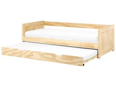 Uttrekksseng Furutre GRAVELINES 90 x 200 cm Lysebrun v:2728890