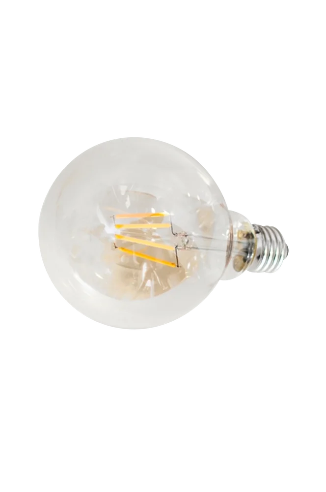 Filament dekorlyspære LED diameter 95 mm – Hvit – Belysning | m v:6294992 Filament dekorlyspære LED diameter 95 mm – Hvit – Belysning | m v:6294992