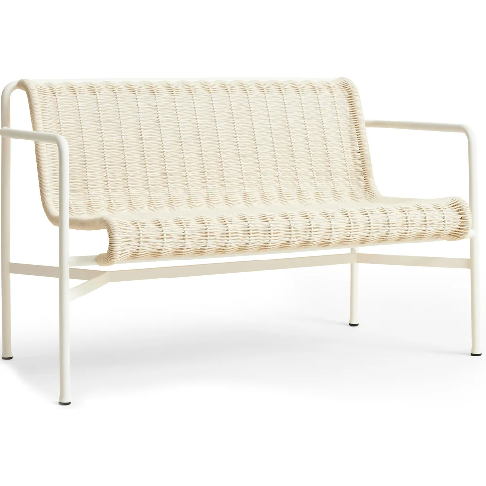 Palissade Cord Spisebordsbenk Med Armlener, Cream White v:3223041 Palissade Cord Spisebordsbenk Med Armlener, Cream White v:3223041