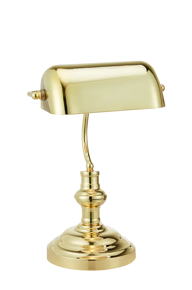 Bordlampe Bankers 42cm – Messing – Belysning | m v:3566720