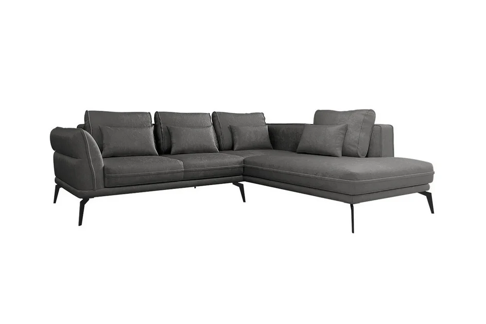 Graystone 4-sits Hörnbäddsoffa Dark grey v:8337096