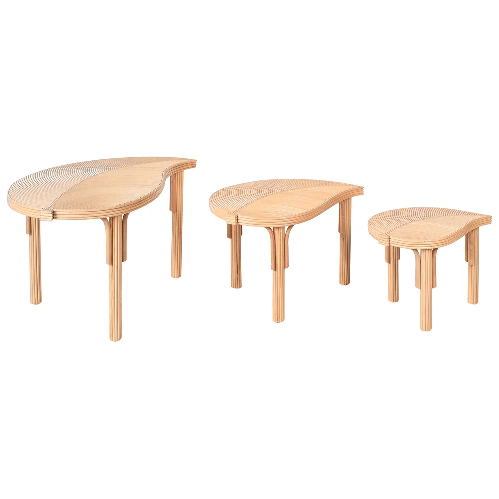 Sett med 3 sofabord utendørs Paralia rotting v:6766030