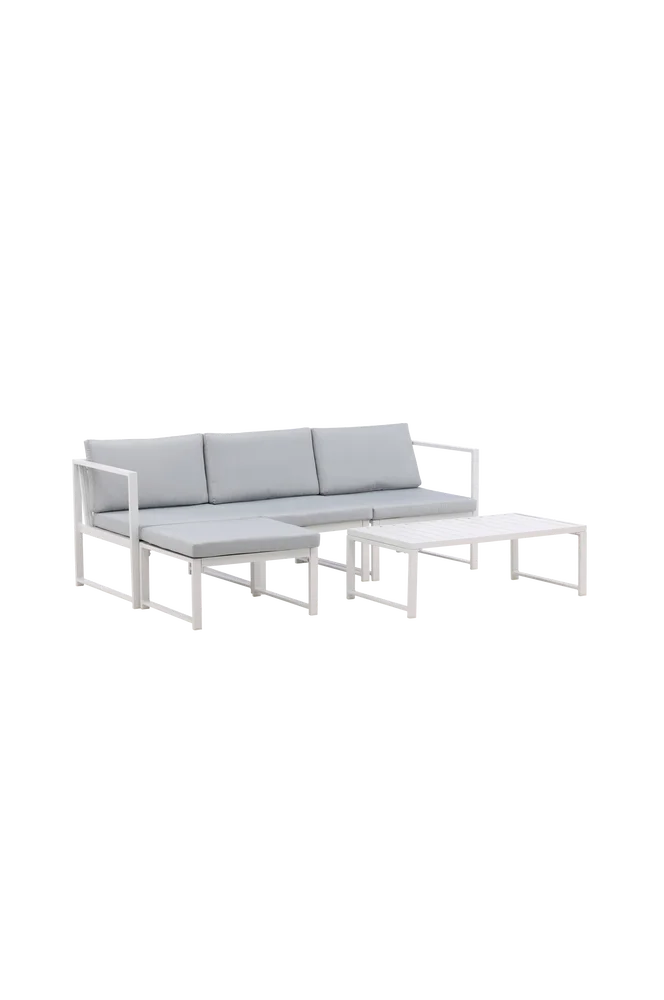 Lounge Set Salvador – Hvit – Utemøbler & hage | m v:3425059 Lounge Set Salvador – Hvit – Utemøbler & hage | m v:3425059