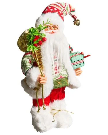 Juledekorasjon MOSVATN 37 cm Julenisse Rød/grønn v:4713203 Juledekorasjon MOSVATN 37 cm Julenisse Rød/grønn v:4713203