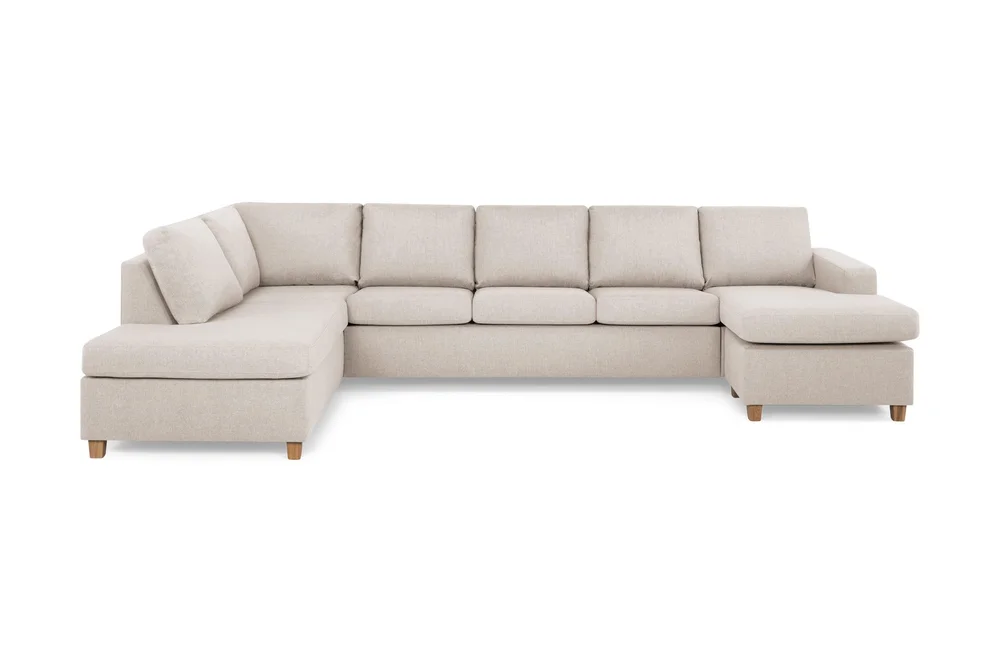Crazy 5-seters Venstrevendt U-formet X-Large Sofa med Divan og Sjeselong i Stoff v:7001229 Crazy 5-seters Venstrevendt U-formet X-Large Sofa med Divan og Sjeselong i Stoff v:7001229