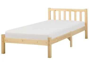 Seng Furutre FLORAC 90 x 200 cm Lysebrun v:7871462